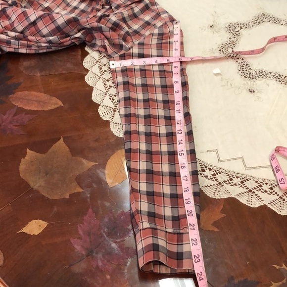 Anthropologie Leith Red Mauve Button Up Shirt Size XS - Picture 9 of 11